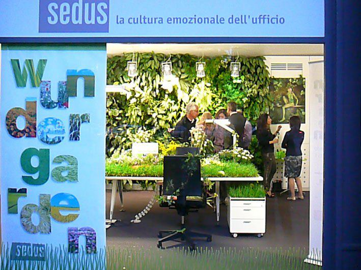 Giardino verticale showroom Sedus – Milano